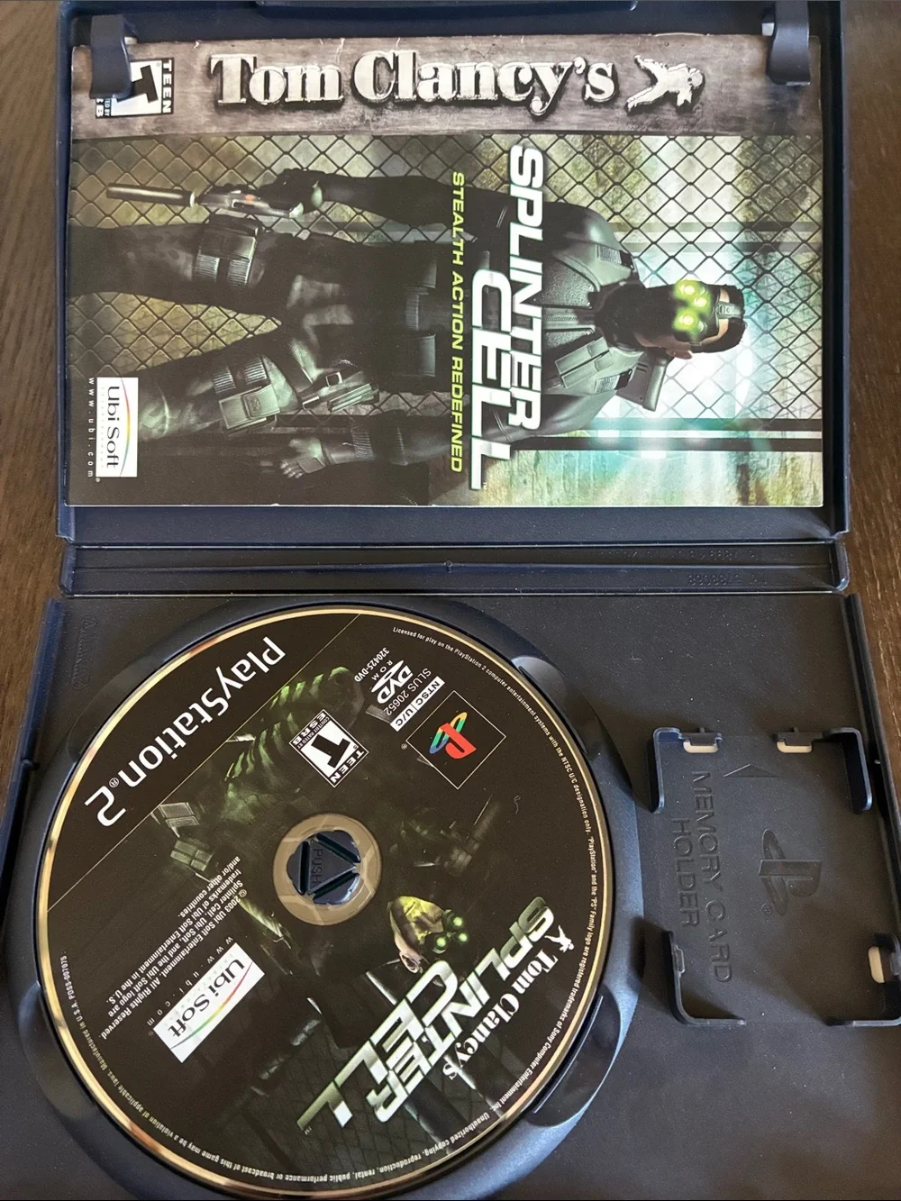 Sony PlayStation 2 Tom Clancy's Splinter Cell - Black & Green